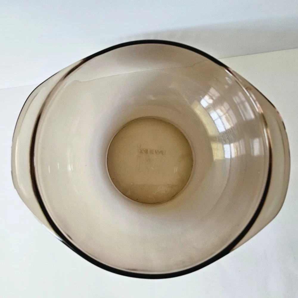 Vtg Pyrex Visions 024 Casserole Dish - 2 Liter Amber Glass NO LID